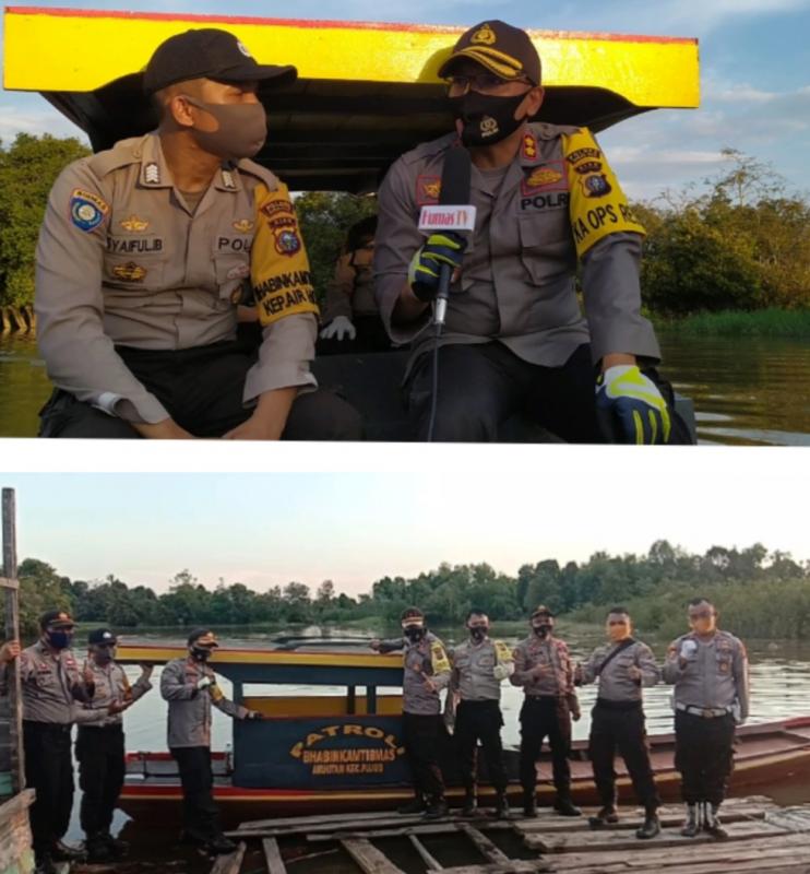 Sisihkan Puluhan Juta Dari Gajinya ! Seorang Bhabinkamtibmas DiRohil Bikin Perahu Patroli