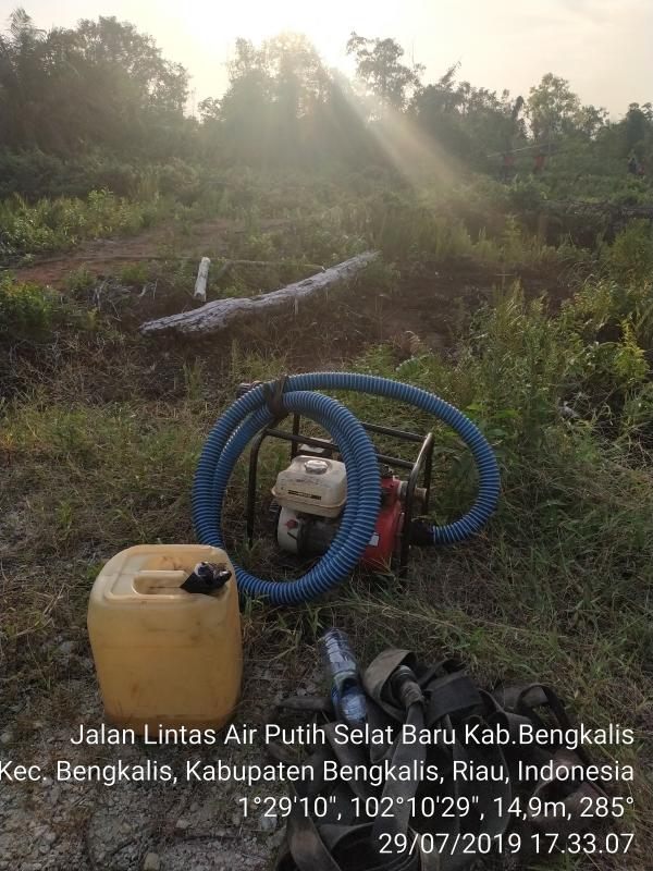 Belum Malam Pemadam Sudah Pulang, Karhutla Di Desa Pasiran Bengkalis