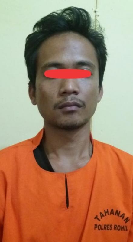 Seorang Buruh Bangunan Diciduk Satresnarkoba Polres Rohil, Saat Transaksi Sabu Digerbang Hotel Bestari Bagan Batu