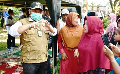 Petani Pulau Tinggi Keluhkan Irigasi Tersendat Pada Bupati Catur