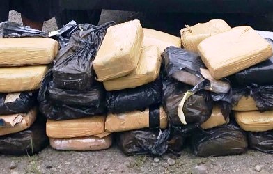 Dua Kurir Berikut 58 Kg Ganja Kering Diamankan Polres Langkat