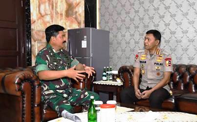 Usai Dilantik Kapolri Baru Temui Panglima TNI