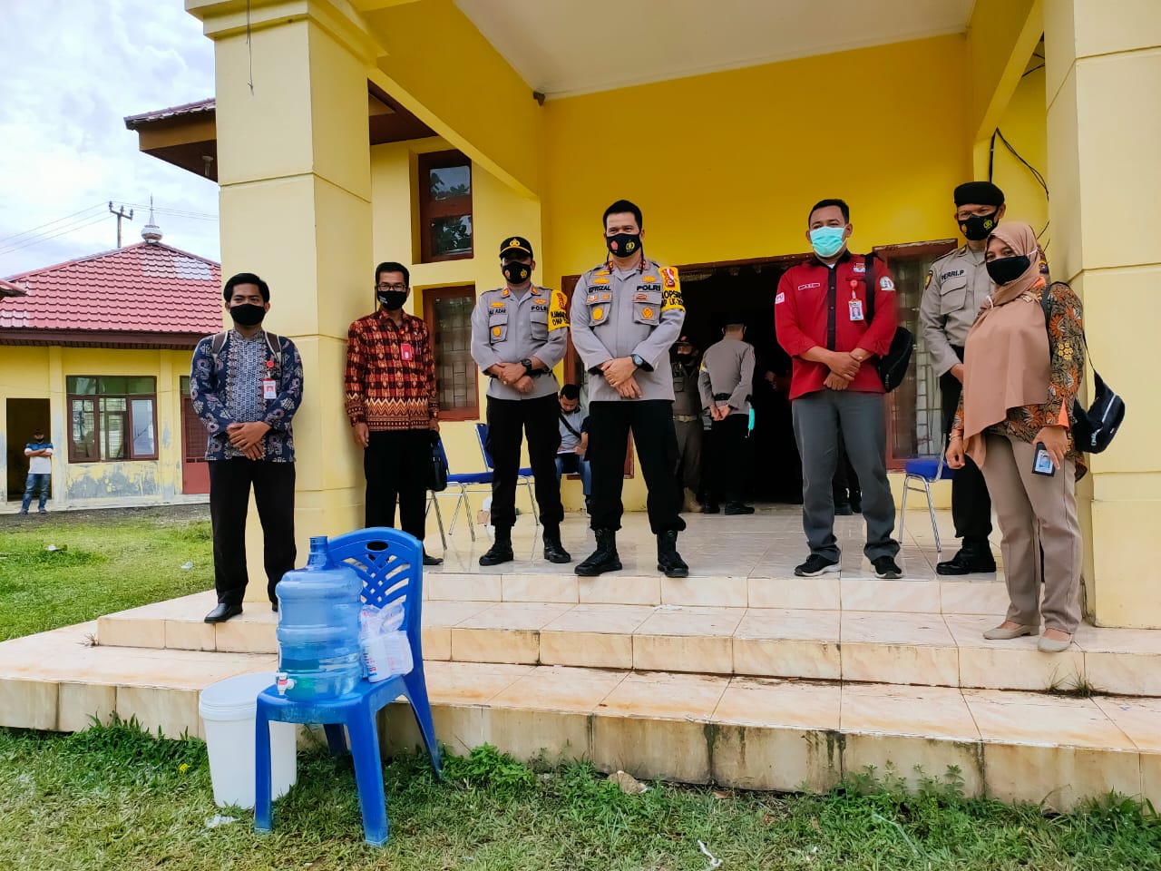 Kapolres Inhu Awasi Pleno PPK Tingkat Kecamatan