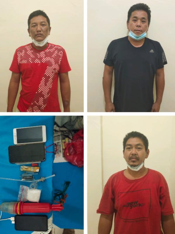 Dua Warga Rohil Dan Warga Pulau Ketam Diamankan Sat Polair Polres Rohil Saat Bawa Sabu