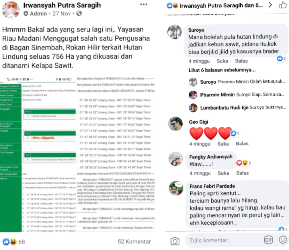 Dalam Tahun 2020! Ada Empat Gugatan Yayasan Riau Madani Dirohil Dicabut.Ada Apa?