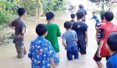 Banjir Langanan Luapan Sungai Cikidang dan Citanduy Rendam 400 Rumah