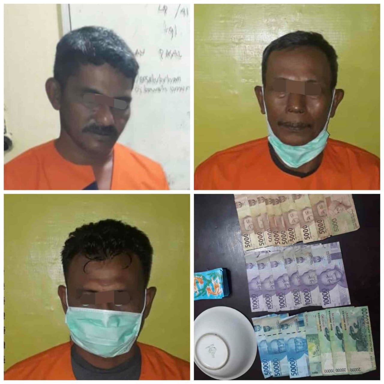 Main Song di Pasar Peranap Berujung Bui, Tiga Pria Diringkus