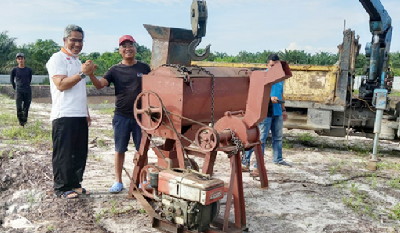 Apresiasi SUN Pada APPI Riau Diikuti Bantuan Mesin Pakan Ikan