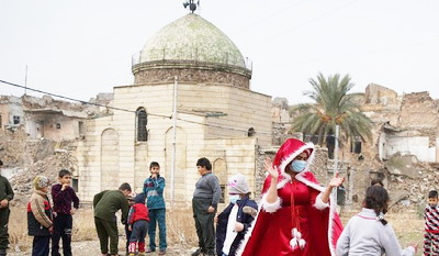 Gereja Hancur Karena Serangan ISIS Dibangun Warga Muslim Mosul Kembali