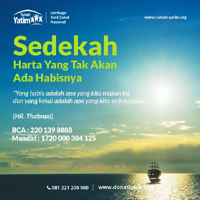 Apa yang Kita Sedekahkan Bukanlah Sebuah Pengeluaran, Itu Tabungan?