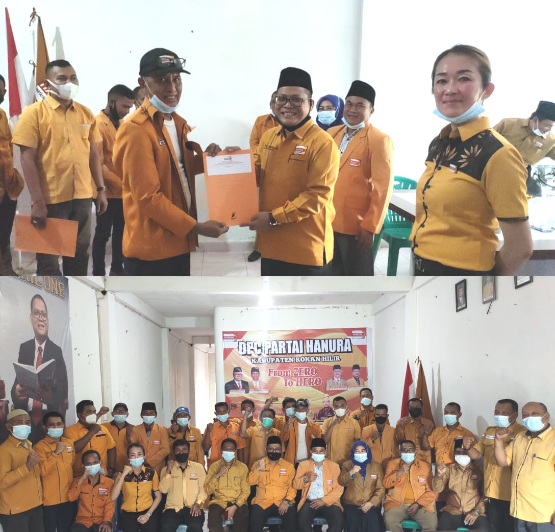 Partai Hanura Rohil Laksanakan Pengukuhan 18 Ketua PAC Masa Bakti 2020-2025