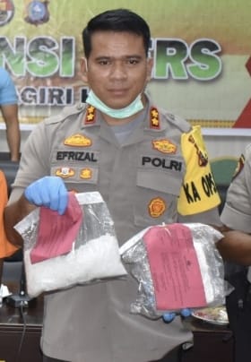 18 Bulan Jadi Kapolres Inhu, 319 TSK Narkoba Masuk Bui 