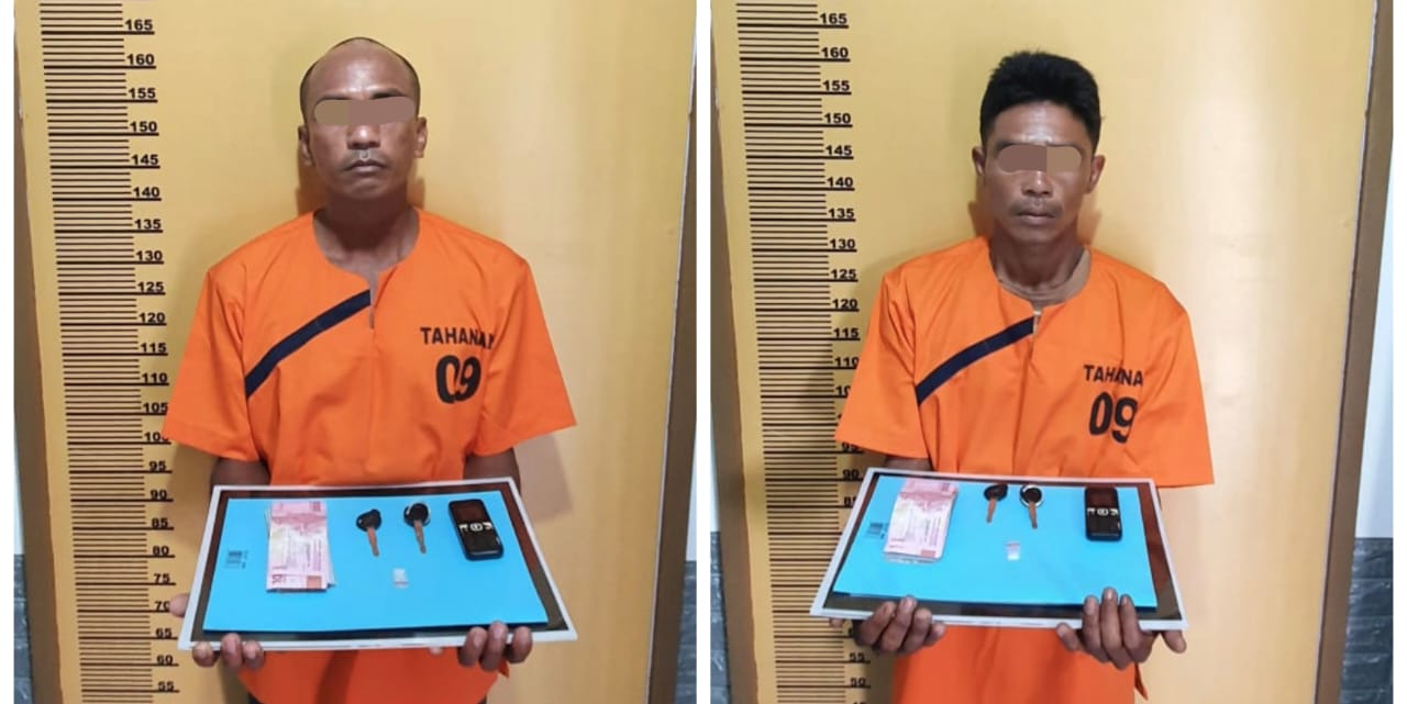 Dua Kurir Narkoba di Rengat Barat Inhu Dibekuk Polisi