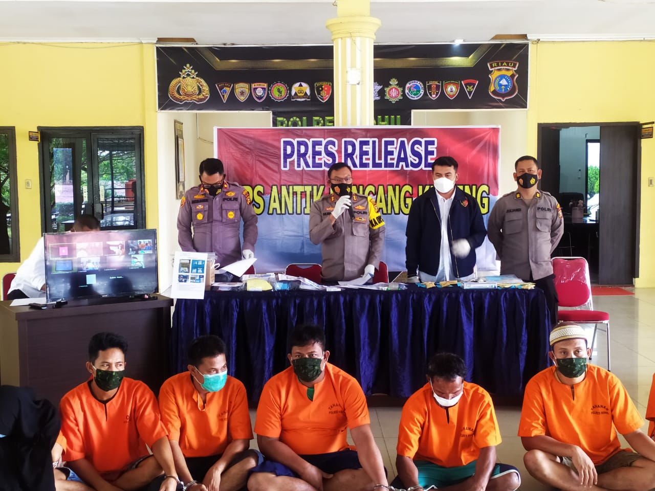 Selama Ops Antik Lancang Kuning ! 40 Laki Dewasa, 5 Wanita Dan 1 Anak Dirohil Terciduk Kasus Sabu