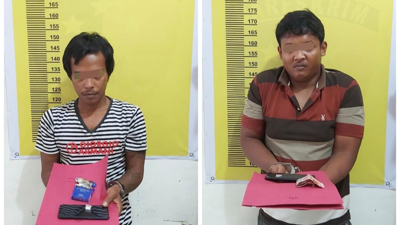 Polsek Seberida Sikat 2 Pria Penarkoba, Seorang DPO