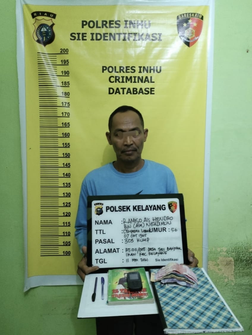 Gerak Cepat, Bandar Togel di Inhu Ditangkap