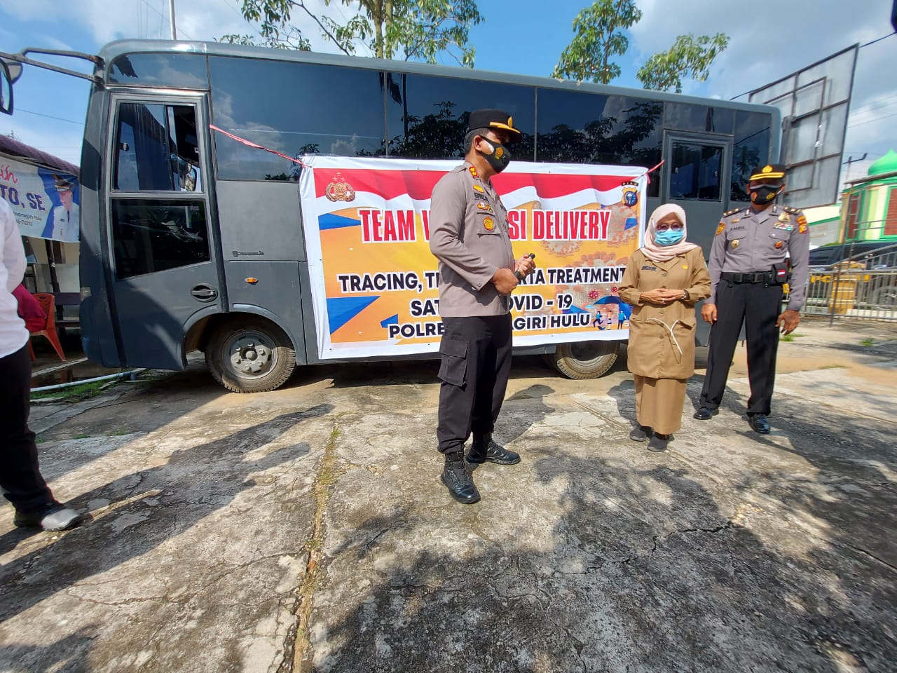 Polisi Inhu Genjot Vaksinasi Kelompok Lansia