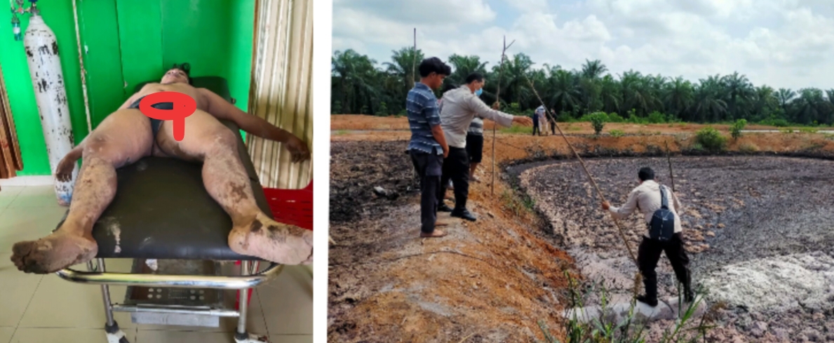 Serem...Karyawan PT BBS Balam KM 7 Meninggal Dikolam Limbah