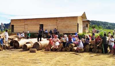 Kayu Hasil Pembalakan Liar di Tapsel Dihadang Massa, Warga: Bantu Selamatkan Hutan Kami Buk Siti