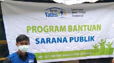 Bantuan Pembangunan Fasilitas Mushola Disalurkan Rumah Yatim Riau di Kampar