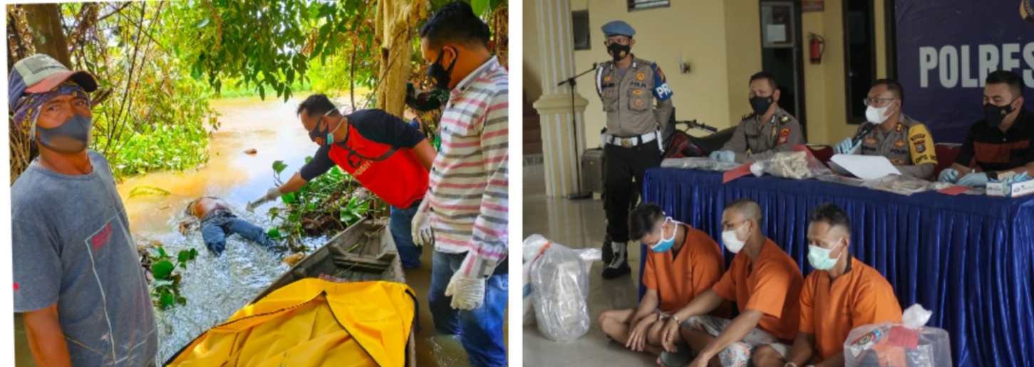 Ternyata Motip Pembunuhan Ugie Yang Ditemukan Disungai Bagan Nenas Tanjung Medan-Rohil Karena Dendam Pribadi