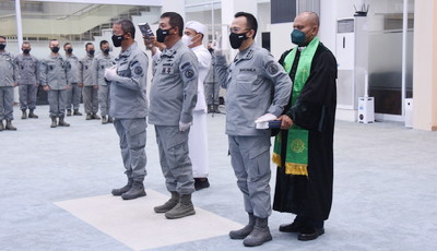 Laksdya TNI Dr. Aan Kurnia Pimpin Kukuhkan Deputi Inhuker Bakamla RI