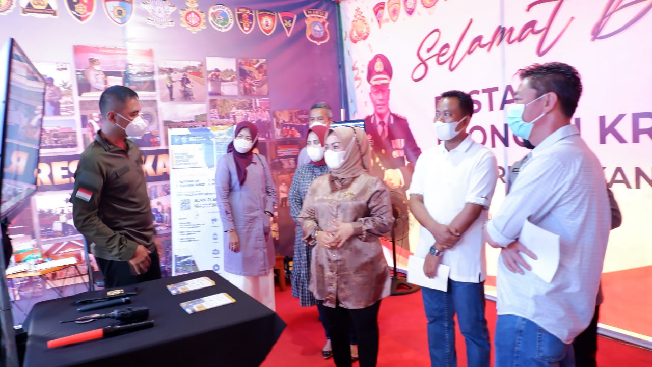 Polres Rohil  Gelar Stand Bazar Ekonomi Kreatif 