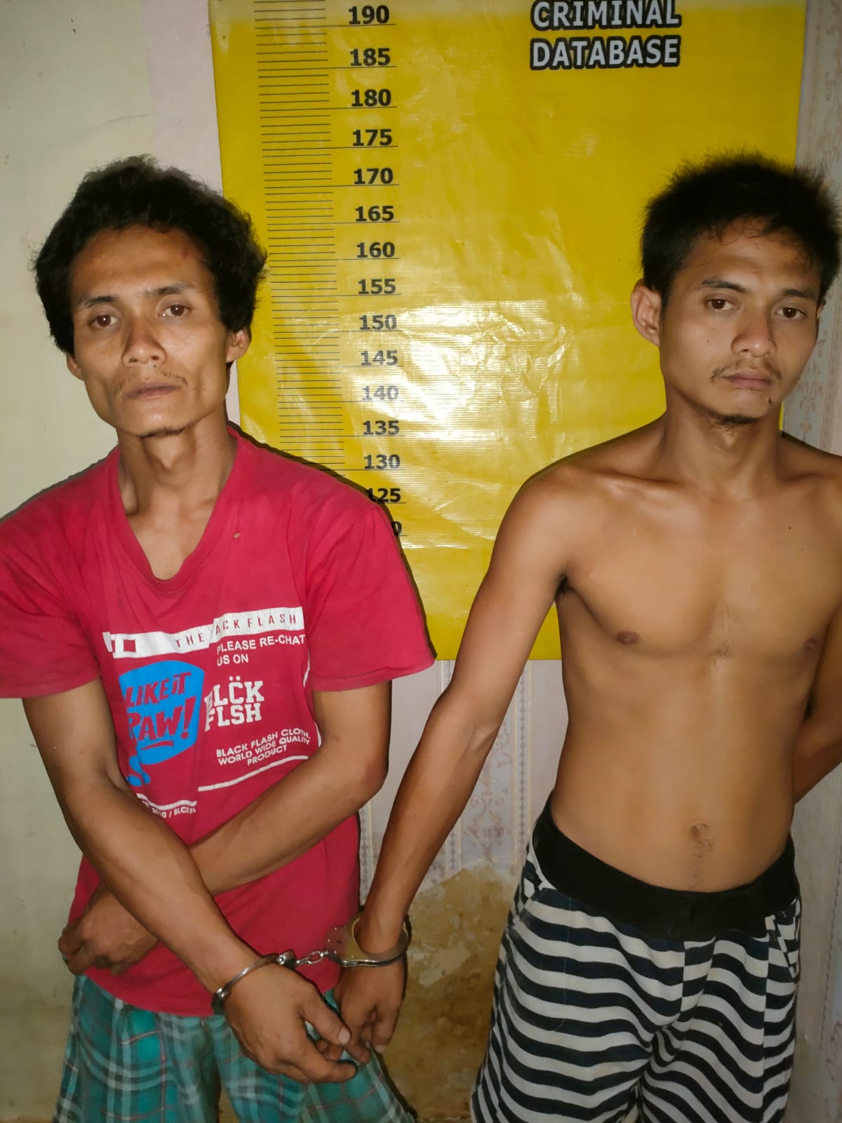 Curi Sawit Disiang Bolong! Kakak Adik Diamankan Ke SPKT Polres Rohil