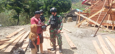 Satgas Pamrahwan Yonif RK 751/VJS Kunjungi Tokoh Agama Di Tolikara, Papua