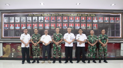 Sekjen Wantannas Kunjungi Kodam XVII/Cenderawasih Bahas Pembinaan Toritorial