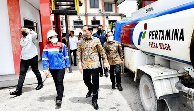 Jokowi Blusukan Mendadak, Sejumlah Pengendara yang Akan Mengisi BBM di SPBU Pedungan, Bali Geger