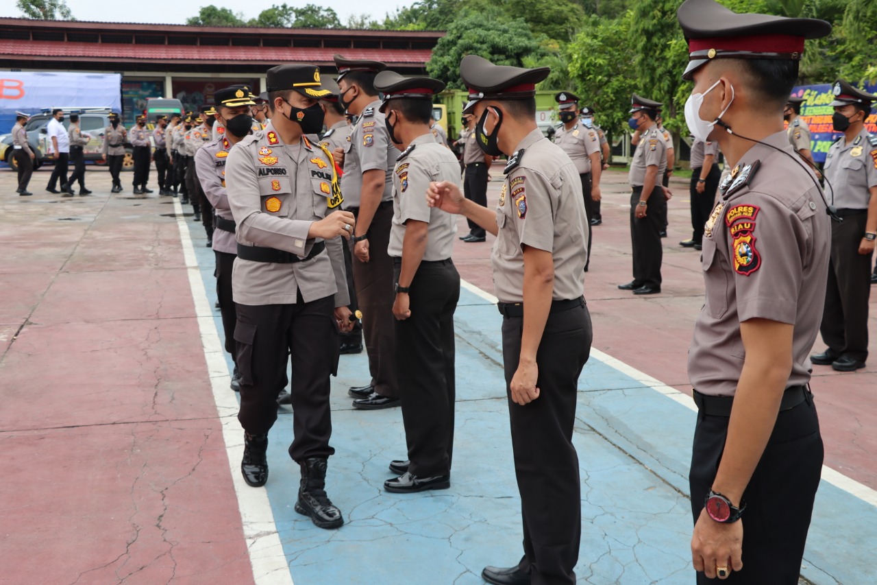 Periode Januari 2022, Ini Jumlah Personil Polres Inhu Yang Naik Pangkat