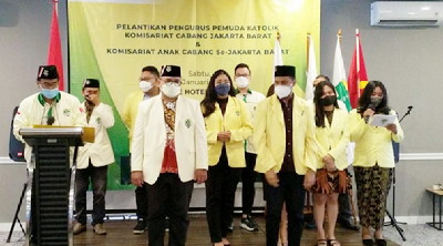 Pengurus Pemuda Katolik Komisariat Cabang Jakarta Barat dan Komisariat Anak Cabang Se-Jakarta Barat Dilantik