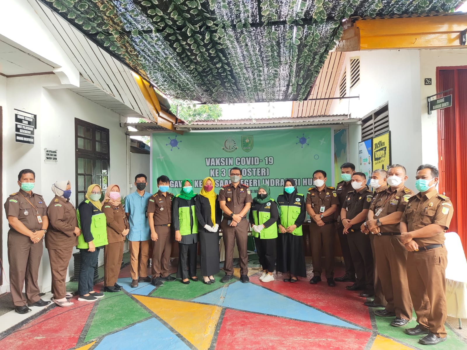 55 Personil Kejari Inhu Sudah Divaksin Boster
