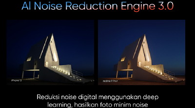 contoh foto dimana AI Noise Reduction Engine berperan menghasilkan gambar gelap minim noise.