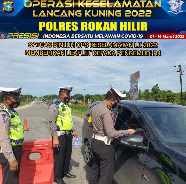 Ops Lancang Kuning 2022, Sat Lantas Polres Rohil Stop Masyarakat Pengguna Jalan! Ini Tujuannya