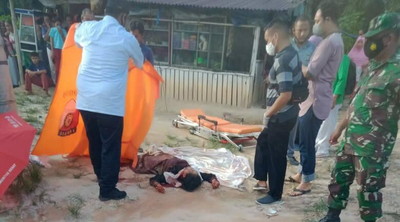 Pelaku Diburu, Gegara Api Cemburu Istri di Siak Disembelih Di Depan Keluarga