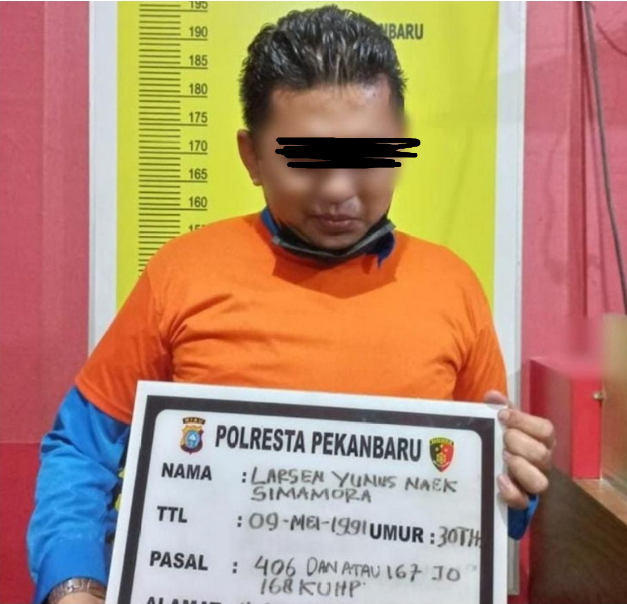 Dikatakan Tersangka, Larsen Makan Martabak Bersama Penyidik