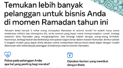 Meta Punya Tips, Membantu UKM Menemukan Pelanggan Baru Selama Ramadhan