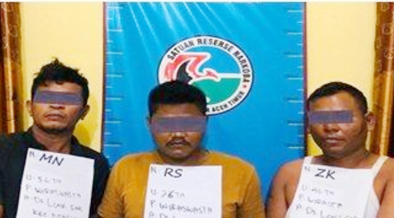 Gembong Narkoba Dari Aceh Ditangkap di Tol Palembang