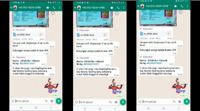 Ternyata, Capture WA Ini Yang Membuat Camat Medan Petisah Menyuruh Mundur Danu Setelah Dilantik Satu Hari Menjadi Kepling.