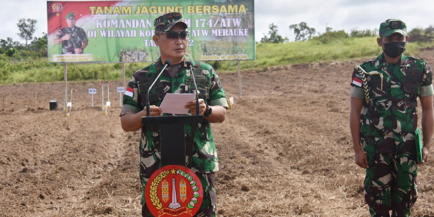 Danrem 174/ATW Merauke Terus Galakkan Meningkatkan Ketahanan Pangan