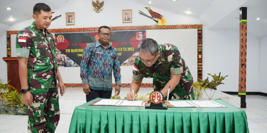 Danrem 174/ATW Merauke Resmi Tutup TMMD Ke-113