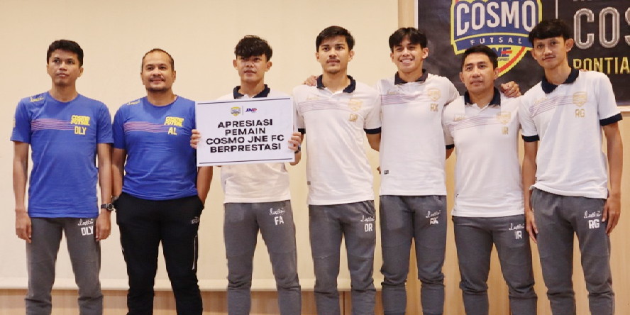 JNE Berikan Bonus Puluhan Juta untuk Pemain COSMO JNE FC Futsal Sea Games Vietnam 2021