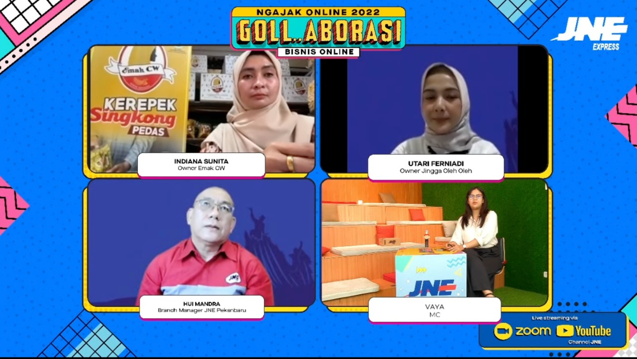 JNE Hadirkan JNE Ngajak Online 2022 Kota Pekanbaru Guna Dukung UMKM Pekanbaru Tingkatkan Skala Bisnis