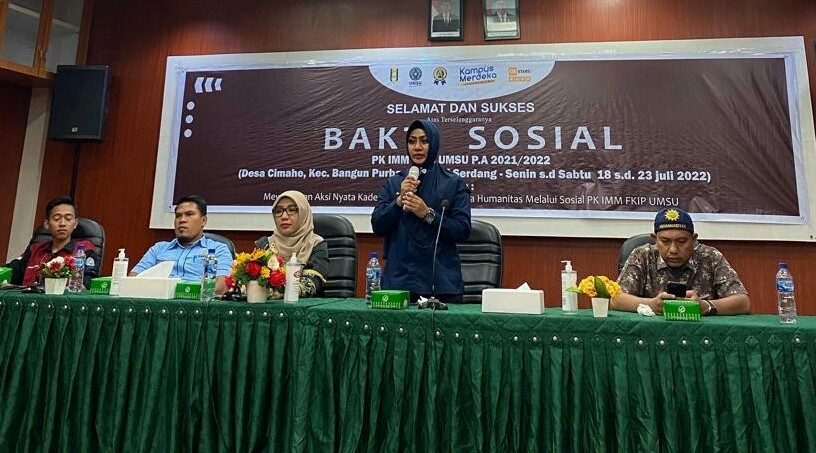 Lailatul Badri Berikan Motivasi dan Semangat Acara Pembukaan Bakti Sosial PK IMM FKIP UMSU