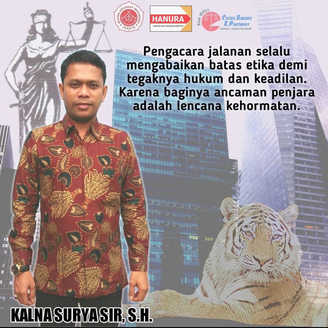 Kalna Surya Siregar SH Ingatkan Sekda Rohil Soal Perubahan Perda Pilpeng