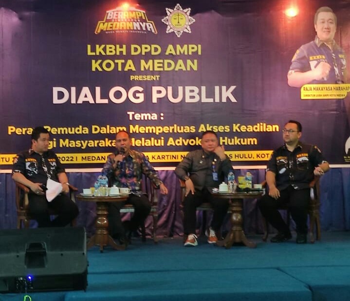Diskusi Publik LKBH DPD AMPI Kota Medan, Hadirkan Ketua Peradi Kota Medan