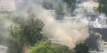 Kebakaran Gedung Balai Kota Bandung, Sembilan Unit Pemadam Diterjunkan