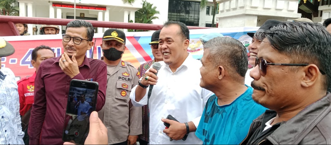 Walau Hujan, Aulia Rahman WaWa Kota Medan Berbaur Bersama MARAK SUMUT Ke 4 Peringati HAKORDIA 2022